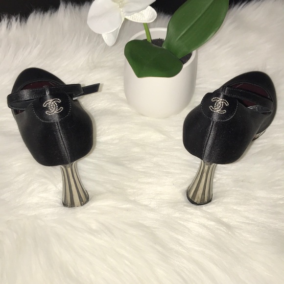 Chanel Disco Mirror satin heels - Picture 5 of 10